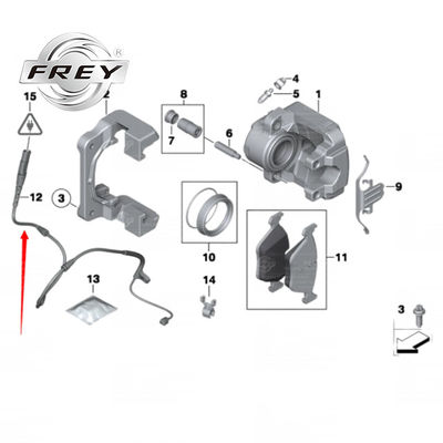 OEM 34356789503 Achterremsensor, BMW E70 E71 E72 remblokindicator